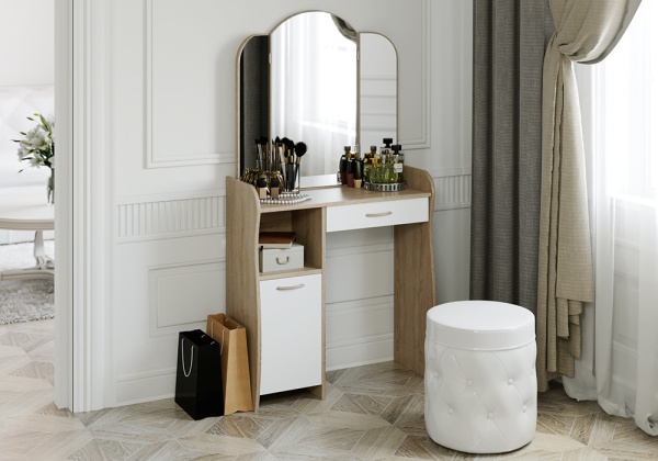 Туалетный стол София Т1 дуб сонома / белый