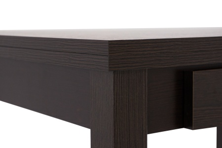 Стол обеденный раскладной с ящиком венге