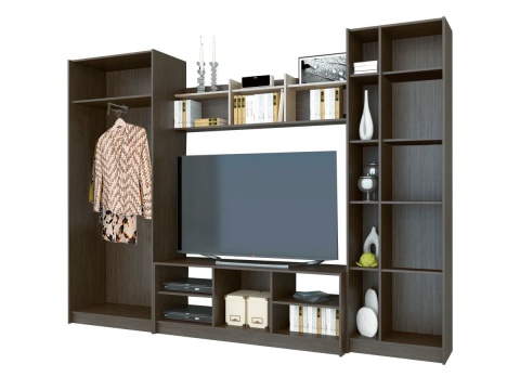 Гостиная Милан Венге/Дуб (Ш-3000 х В-2046 х Г-446 мм)