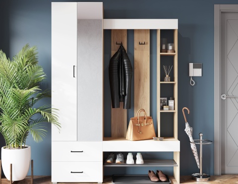 Прихожая Денди (Ш-1500 × В-2116 × Г-350 мм)/Разные Цвета