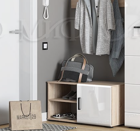 Тумба для Обуви Ницца NEW (Ш-900 мм x В-470 мм x Г-470 мм)/Разные Цвета