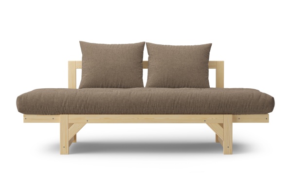 Диван кушетка Амбер рогожка коричневая